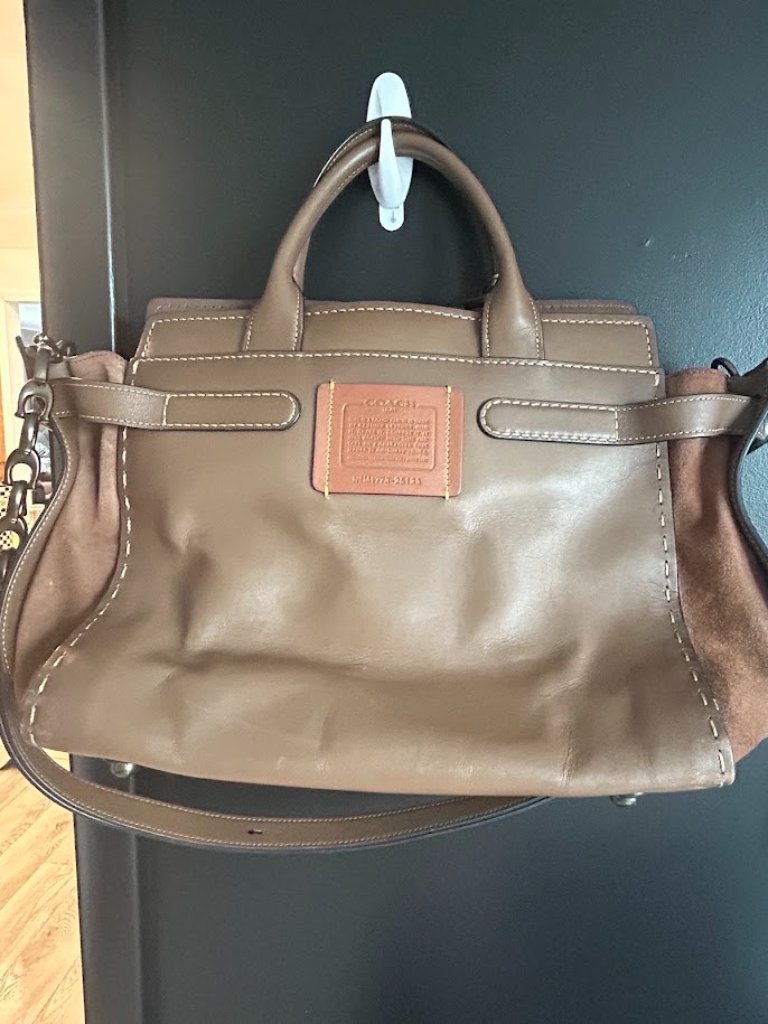 Coach 1941 Double Swagger Crossbody Bag | Glovetanned Leather | Taupe/Tan | Rare